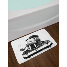 Hipster Walrus Bath Mat