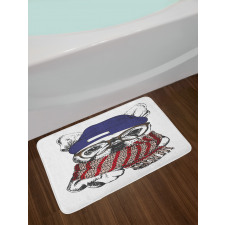 Cozy Hipster Winter Dog Bath Mat