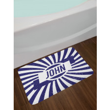 Common Masculine Name Bath Mat