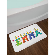 Popular Colorful Name Bath Mat