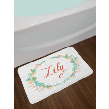 Celebratory Girl Name Classic Bath Mat