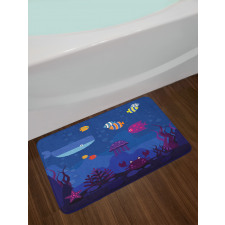 Aquarium Fish Whale Bath Mat