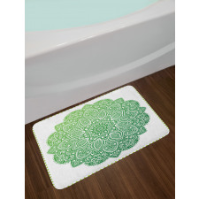 Ornate Floral Design Bath Mat