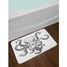 Sea Animal Artwork Bath Mat
