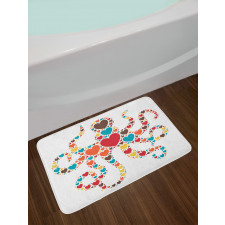 Shape with Hearts Love Bath Mat