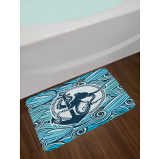 Sea Waves Bath Mat