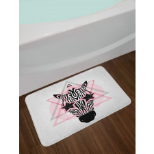 Hipster Star Eyes Bath Mat