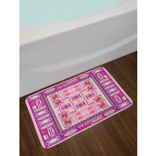 Traditional Afghan Motif Bath Mat