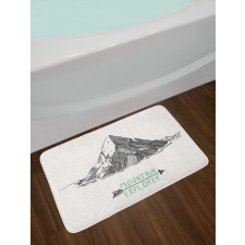 Sketch Mountain Arrow Bath Mat