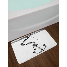 Nautical Chains Image Bath Mat