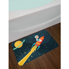 Boy on a Rocket Adventure Bath Mat