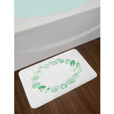 Eat More Organic Bath Mat