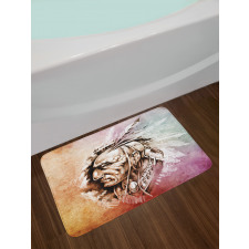 American Native Sketch Bath Mat