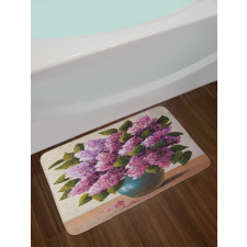 Lilac Bouquet Artwork Bath Mat