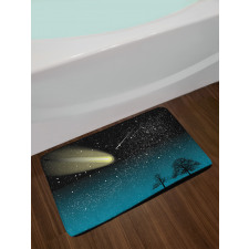 Shooting Stars at Night Bath Mat