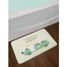 Lets Travel Message Bath Mat