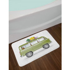 Retro Safari Van Africa Bath Mat