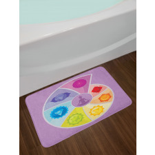 Partitioned Snail Shell Bath Mat