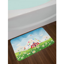 Sunny Sky Grass Tent Bath Mat