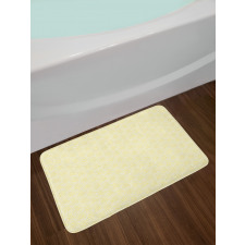 Fluffy Aster Flower Bath Mat