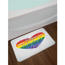 LGBTI Valentine Bath Mat