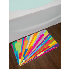 Burst of Lines Bath Mat