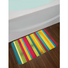 Ragged Stripes Bath Mat