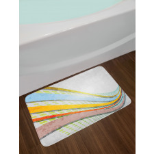 Curved Stripes Bath Mat