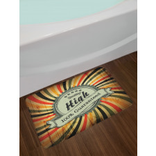 Grunge Lines Bath Mat