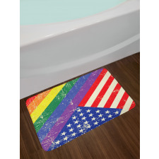 Old Glory LGBT Bath Mat