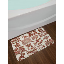 Grunge Native Tile Bath Mat