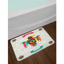 Folk Totem Eagle Bath Mat