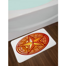 Seal Design in Warm Tones Bath Mat