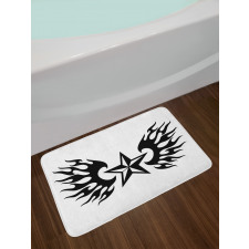 Flame Wings Design Bath Mat