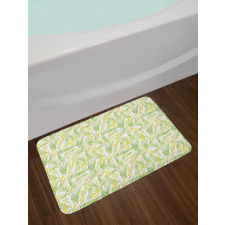 Watercolor Mimosa Bath Mat