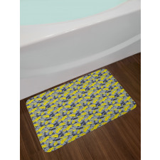 Classical Floral Design Bath Mat