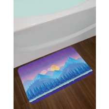 Cartoon Fir Woodland Bath Mat