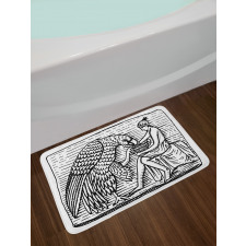 Greek Man and Eagle Bath Mat