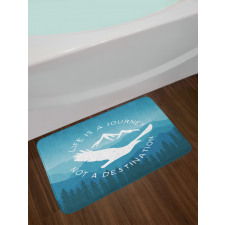 Life is a Journey Message Bath Mat