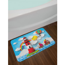 Kids Coast Cartoon Bath Mat