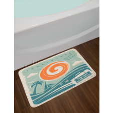 Retro Art Summer Bath Mat