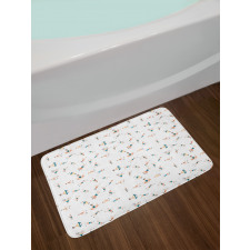 Young Active People Bath Mat