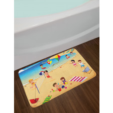 Beach Volleyball Bath Mat