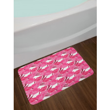 Pink Spring Blossoms Bath Mat