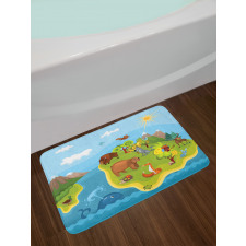 Happy Planet Mountains Bath Mat