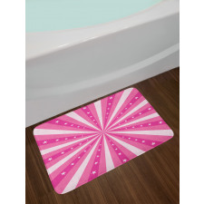 Bursting Stripes Stars Bath Mat