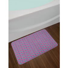 Geometric Petals Art Design Bath Mat