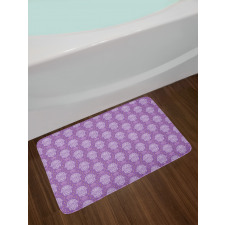 Mystic Curlicues Flowers Bath Mat