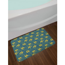 Autumn Leaf Circle Bath Mat