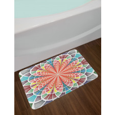 Geometric Blossom Bath Mat